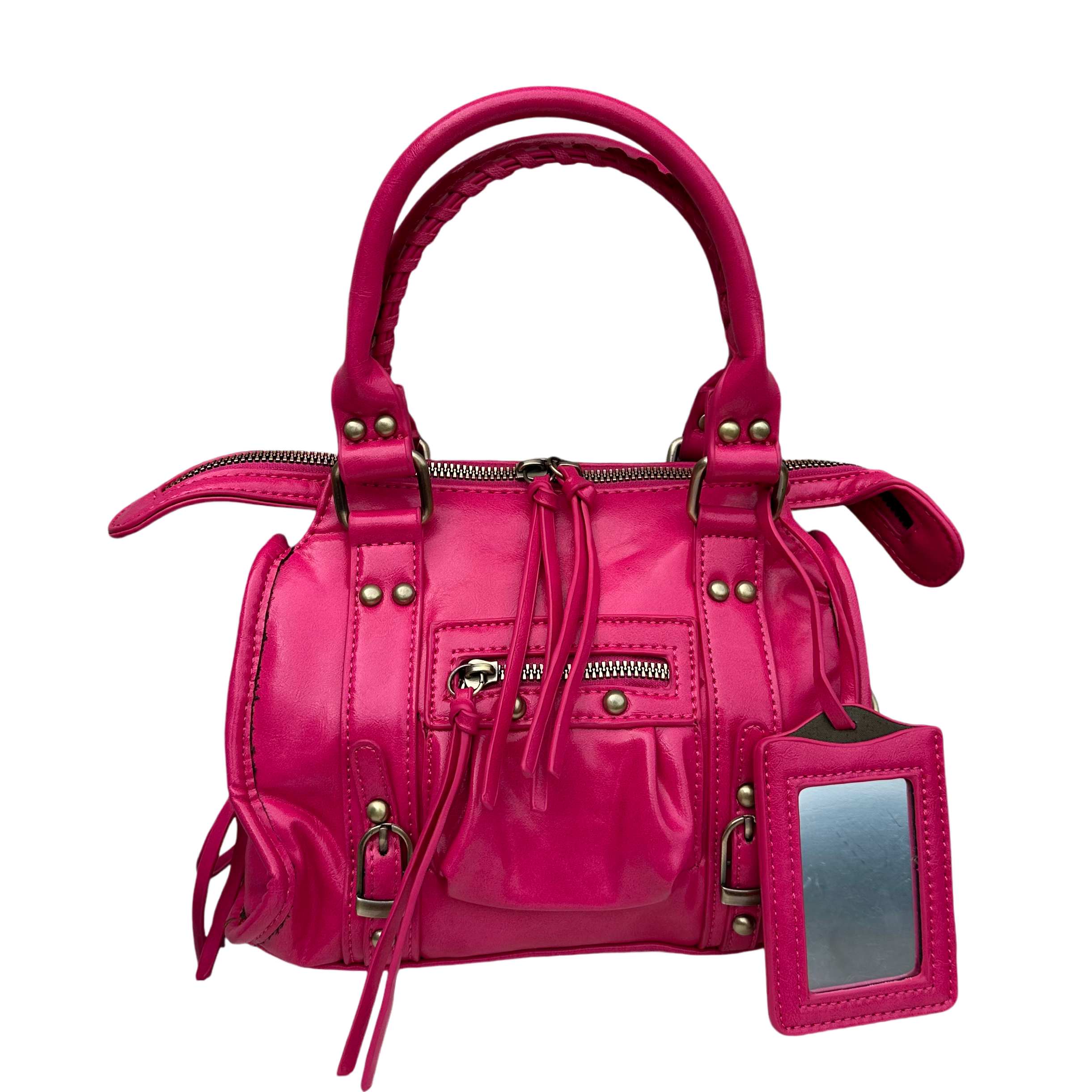 Liv Small Mirror Tas PU Leer - Roze