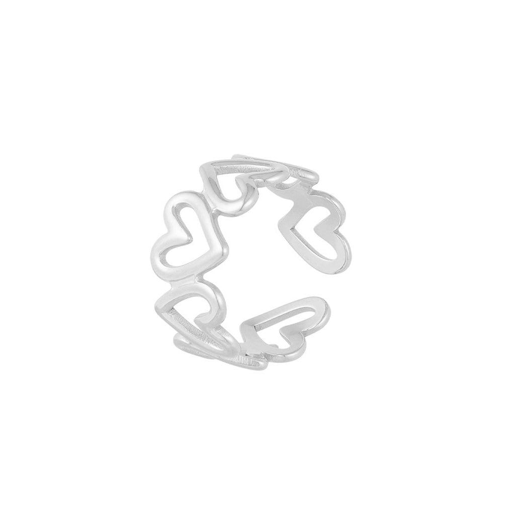 Twisted Love Ring - Silver