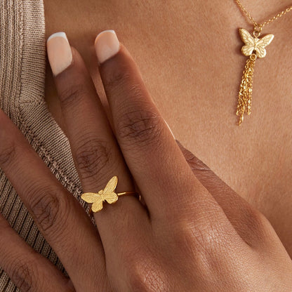 Butterfly Ring - Gold