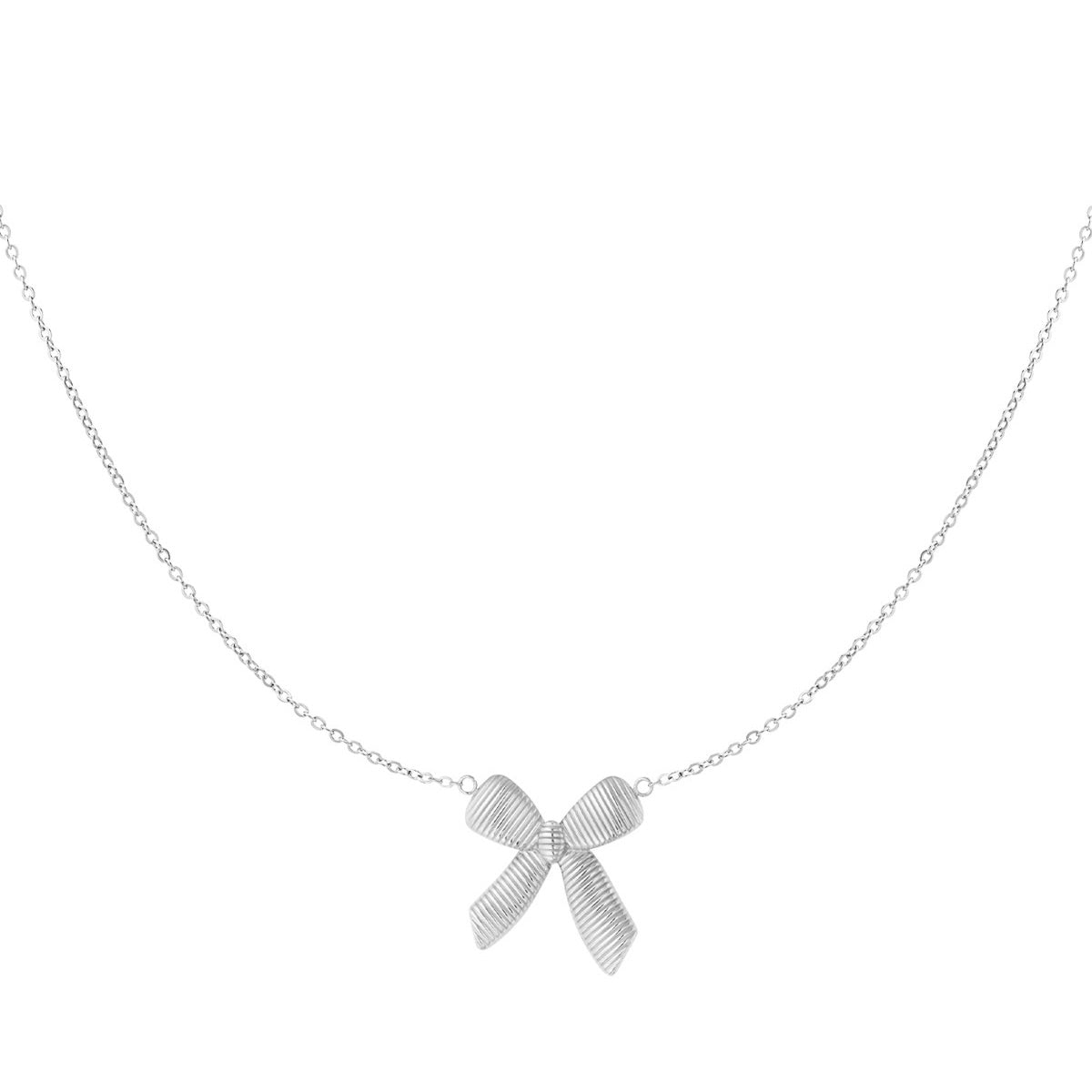 Strikjes Necklace - Silver