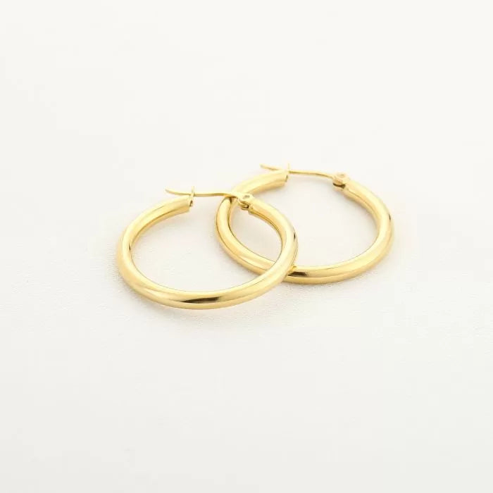 Basic Small Hoops Earrings - Gold