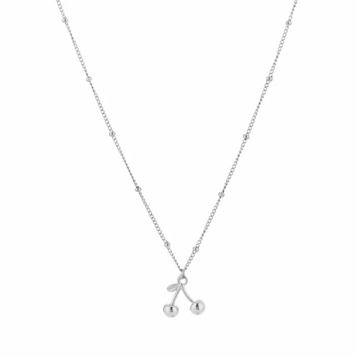 Cherry Necklace - Silver