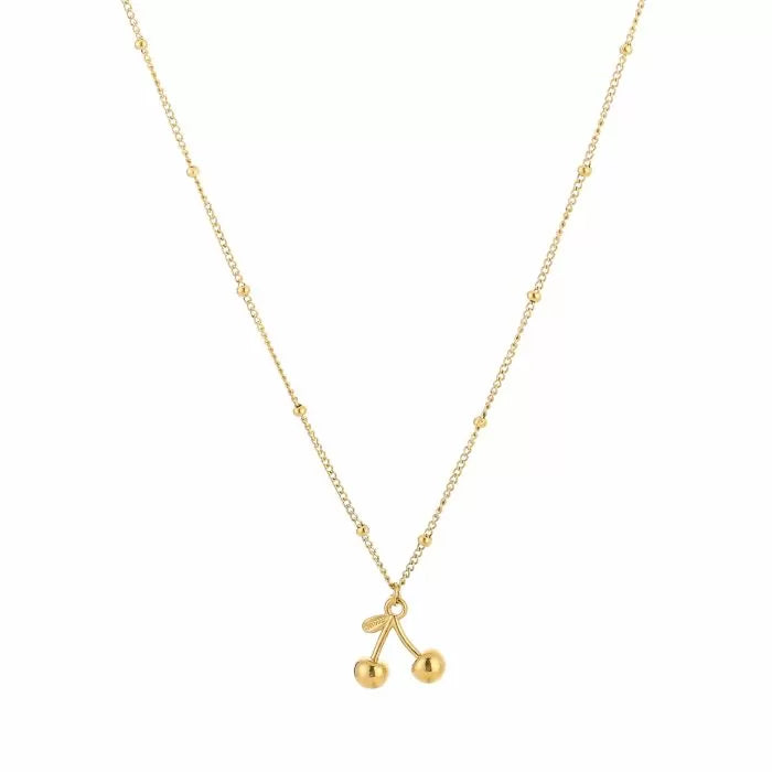 Cherry Necklace - Gold