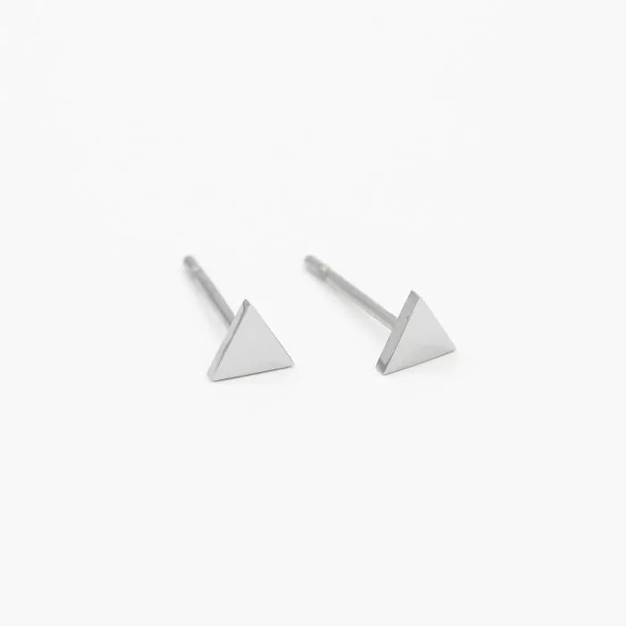 Ear Stud Triangle - Silver