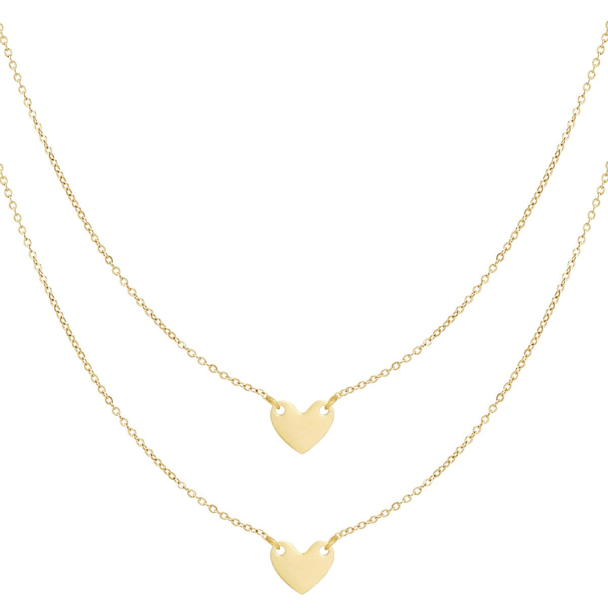 Enduring Affection Necklace 2x - Gold - Sieradenbycelin Sieradenbycelin Sieradenbycelin