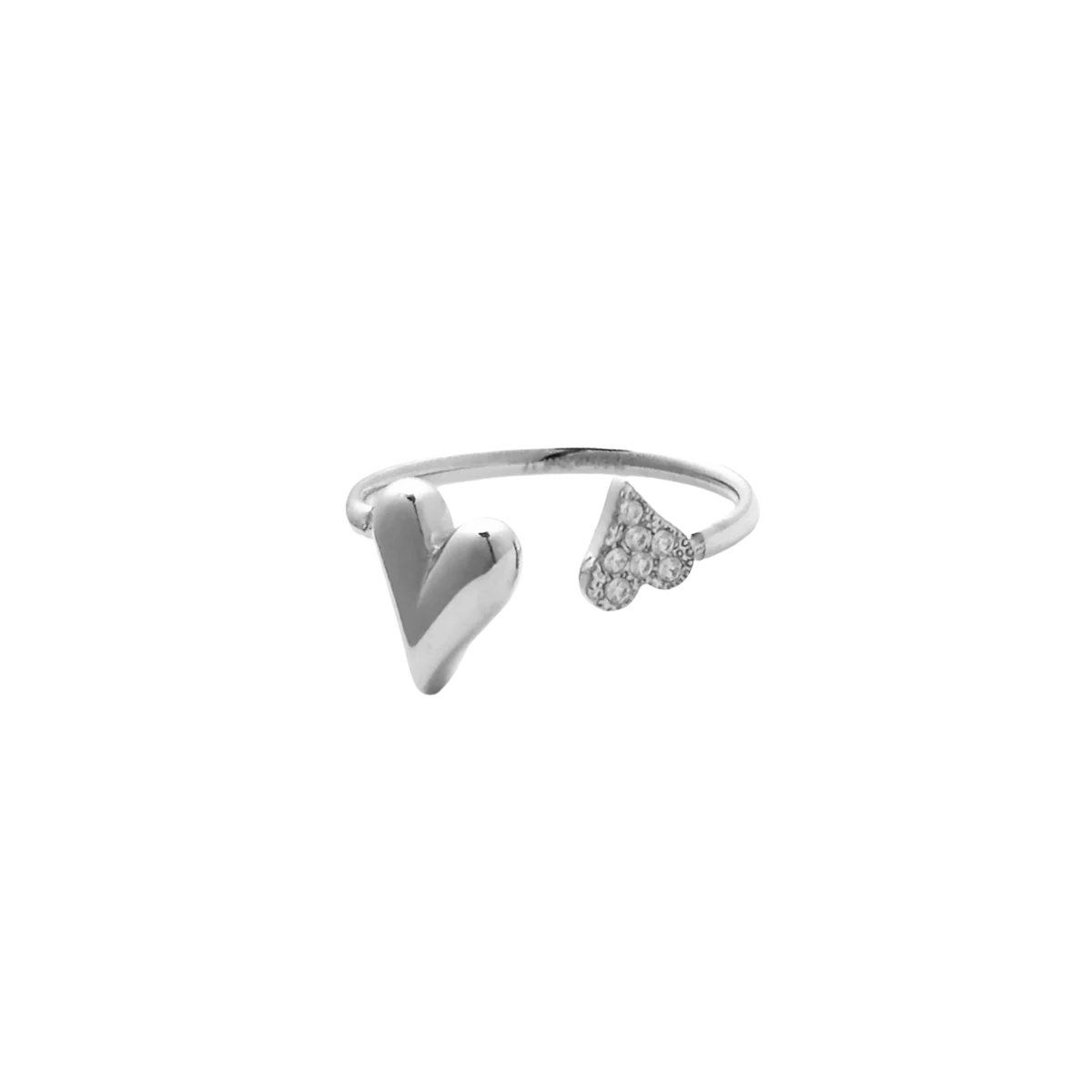 Romy Heart Ring - Silver