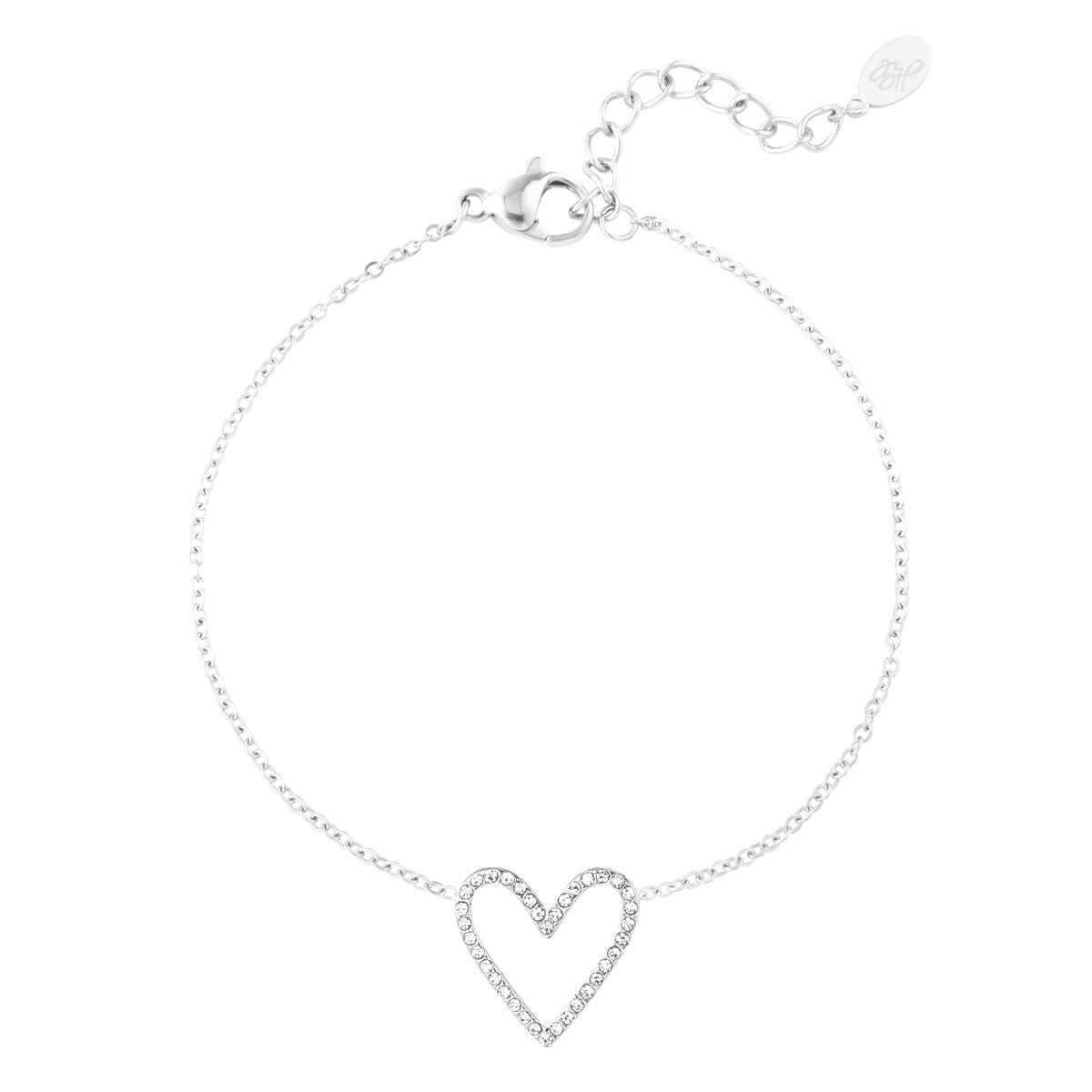 Love Glitter Bracelet - Silver