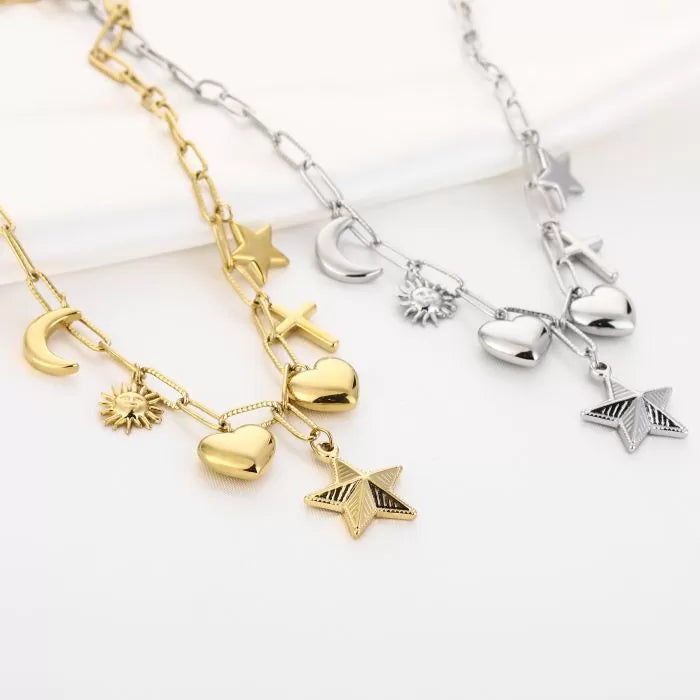 Bedels Stars Necklace - Gold