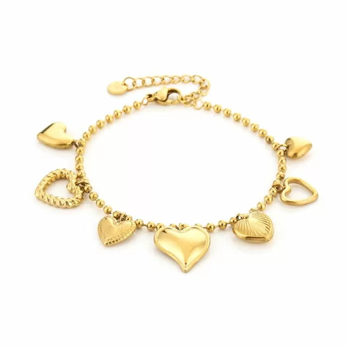 Bedels Heart Bracelet - Gold