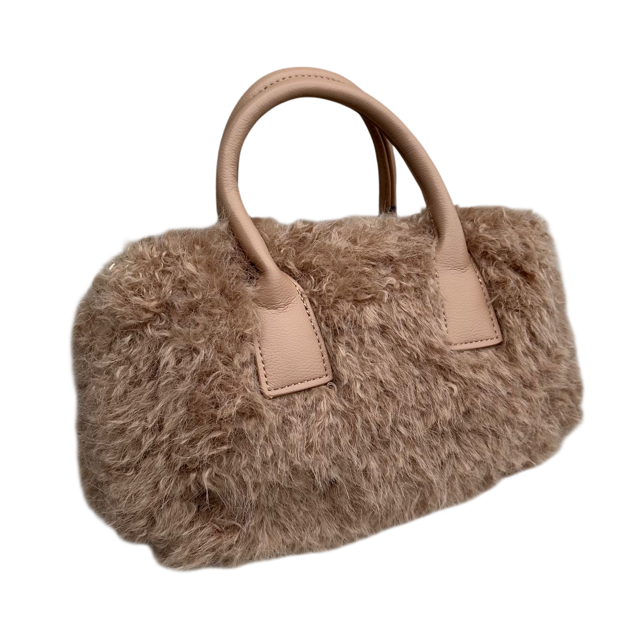 Fluffy Tas - Taupe