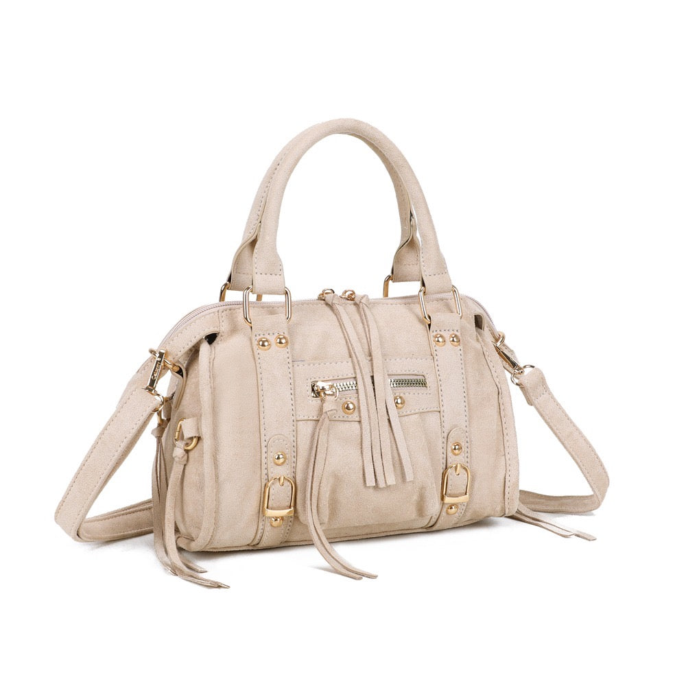Liv Classic Suède Medium Tas - Beige