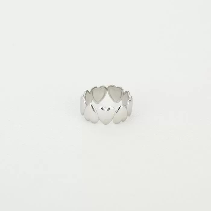 Full Heart Ring - Silver