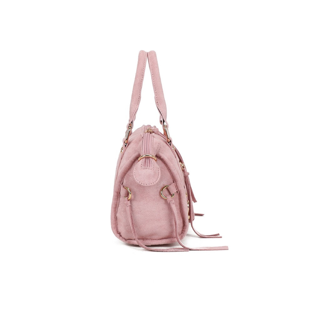 Liv Classic Suède Medium Tas - Roze