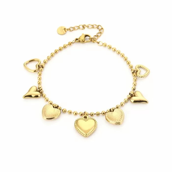 Bedels Joni Hearts Bracelet - Gold