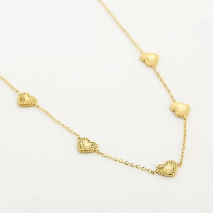 Much Heart Necklace - Gold