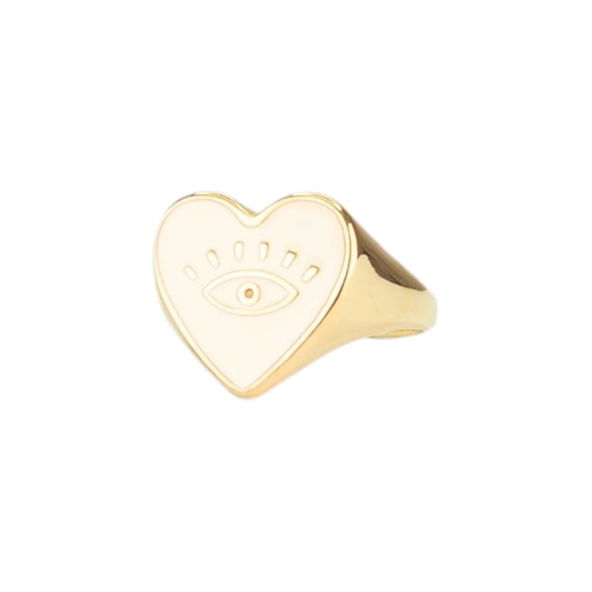 Eye Creme Heart Ring - Gold