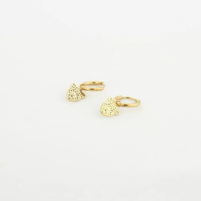 Leopard Earrings - Gold