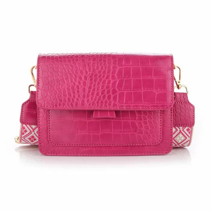 Chloe Croco Tas - Fuchsia Roze - Sieradenbycelin Sieradenbycelin Sieradenbycelin