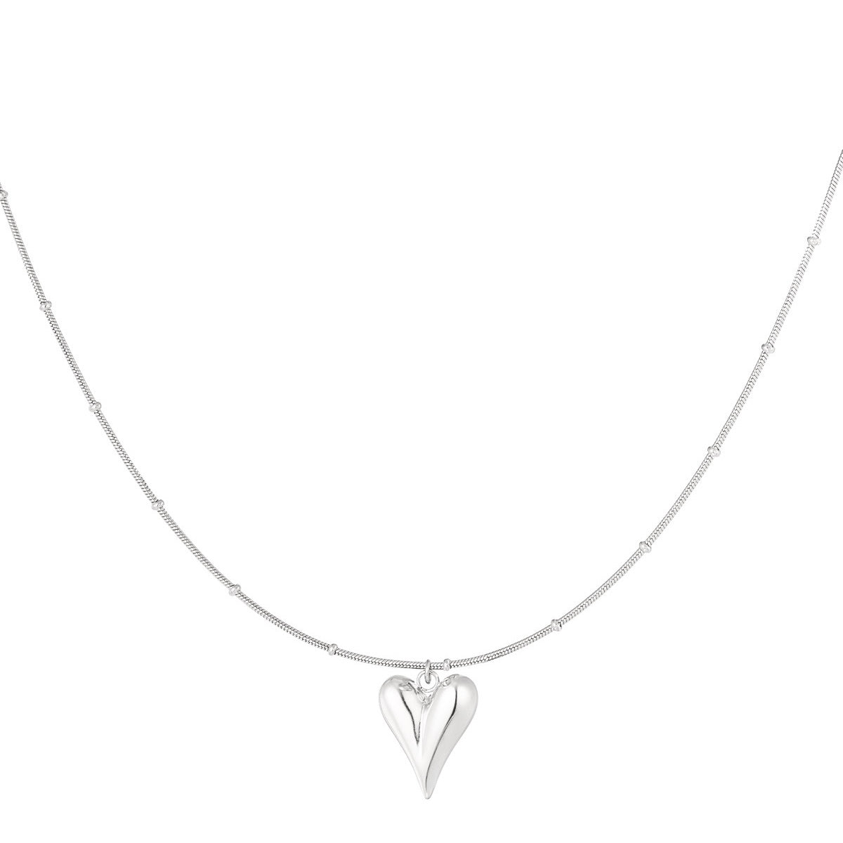 Tessa Heart Necklace - Silver