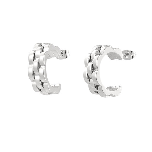 Chainy Classic Earrings - Silver