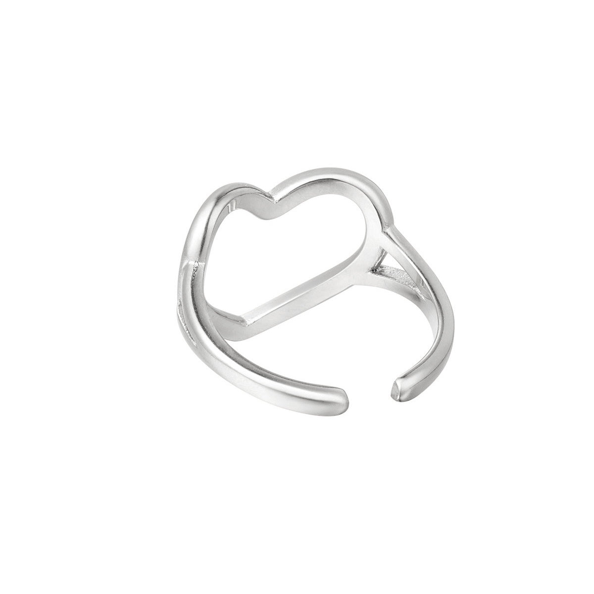 Amore Heart Ring - Silver - Sieradenbycelin Sieradenbycelin Sieradenbycelin