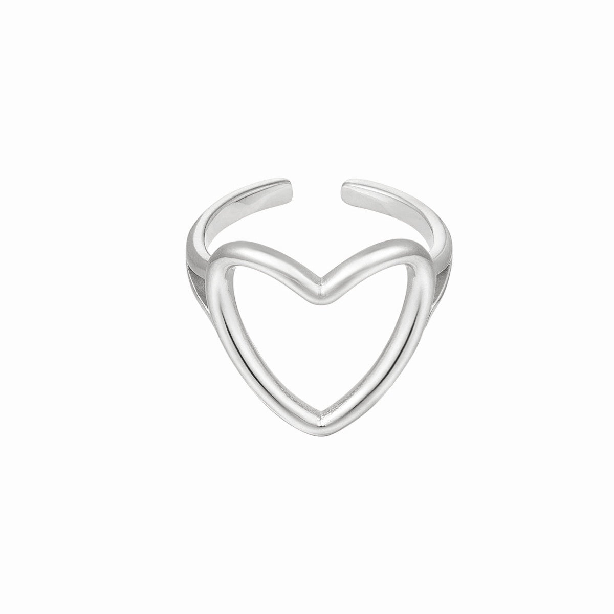 Amore Heart Ring - Silver