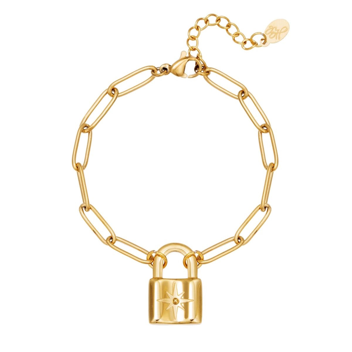 Cute Lock Bracelet - Gold