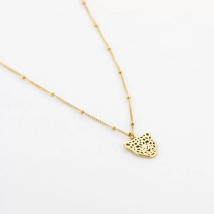 Leopard Necklace - Gold - Sieradenbycelin Sieradenbycelin Sieradenbycelin