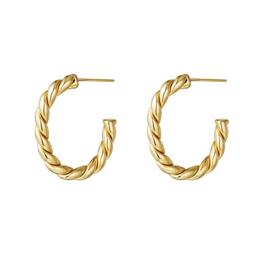 Rope Earrings - Gold