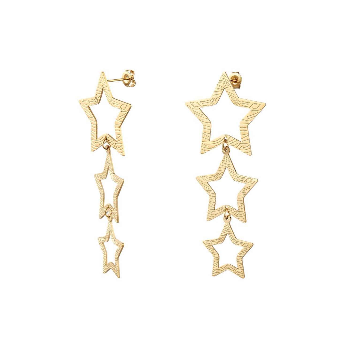 Starry Party Earrings - Gold