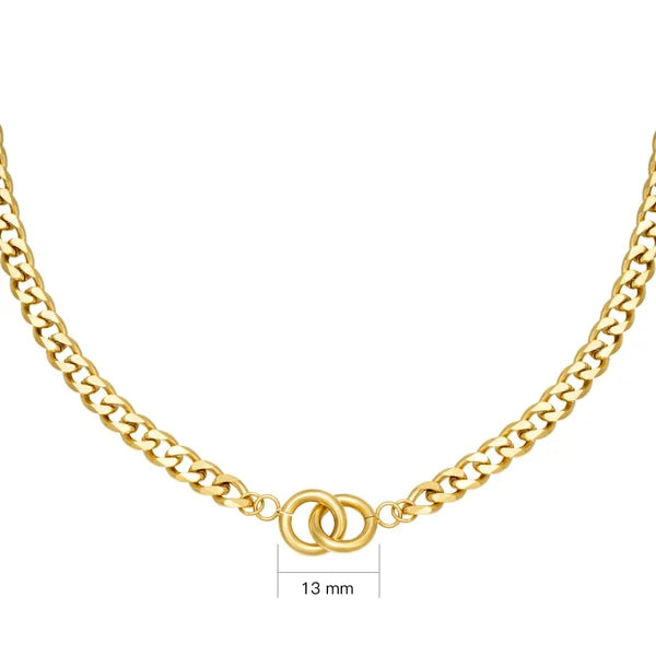 Interwined Necklace - Gold - Sieradenbycelin Sieradenbycelin Sieradenbycelin