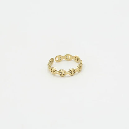Schakel Ring - Gold