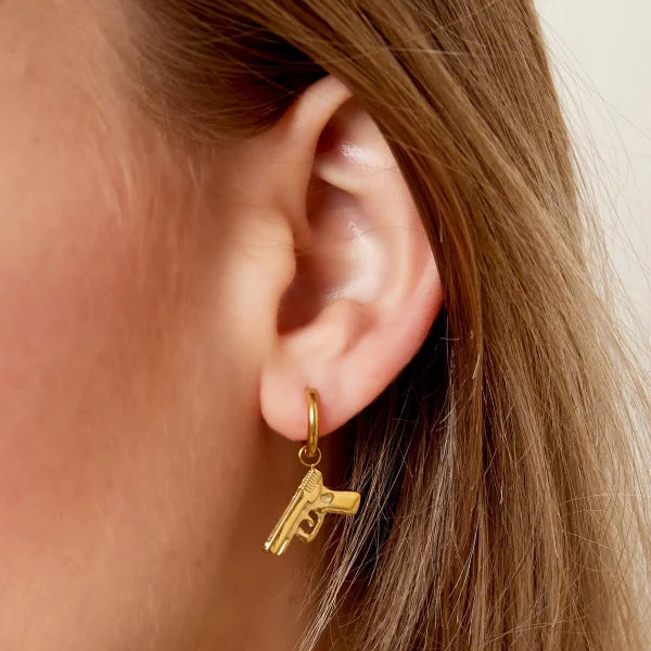 Dress To Kill Earrings - Gold - Sieradenbycelin Sieradenbycelin Sieradenbycelin