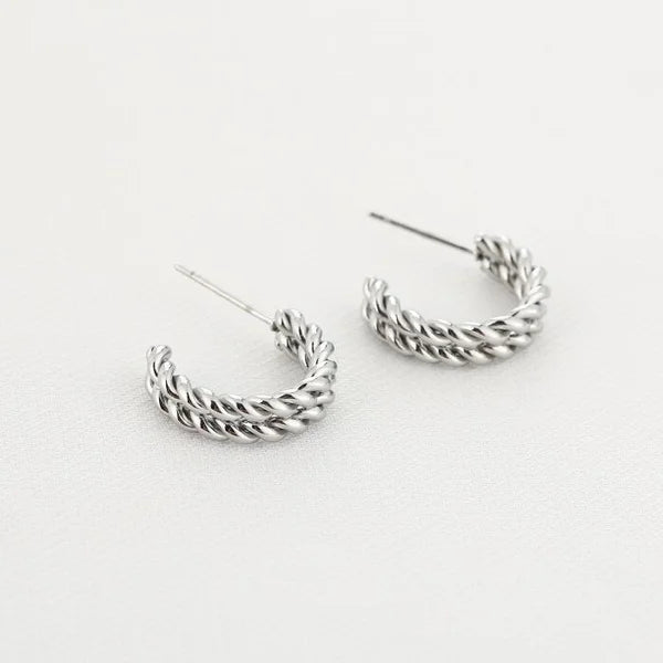 Dot Earrings - Silver - Sieradenbycelin Sieradenbycelin Sieradenbycelin