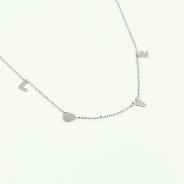 Love Necklace - Silver - Sieradenbycelin Sieradenbycelin Sieradenbycelin