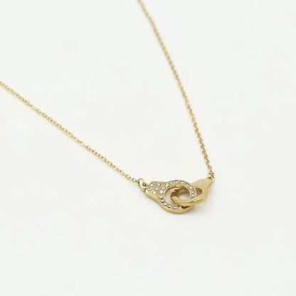 Handcuffs Necklace - Gold