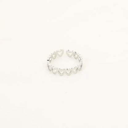 Open Heart Ring - Silver