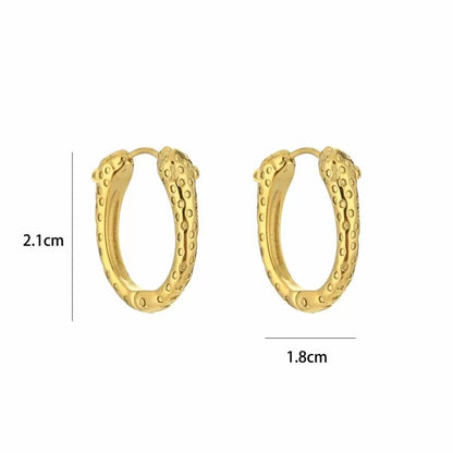 Boho Snake Earrings - Gold