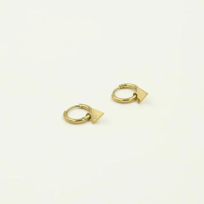 Basic Triangle Earrings - Gold