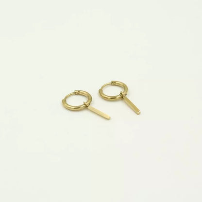 Basic Plate Earrings - Gold