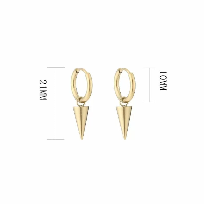 Basic Torch Earrings - Gold - Sieradenbycelin Sieradenbycelin Sieradenbycelin