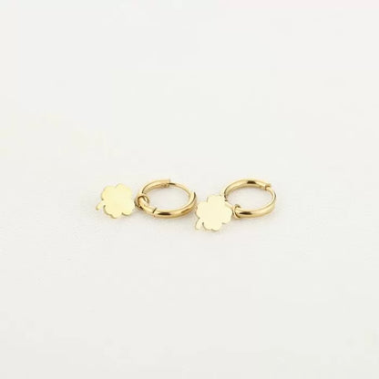 Basic Clover Earrings - Gold