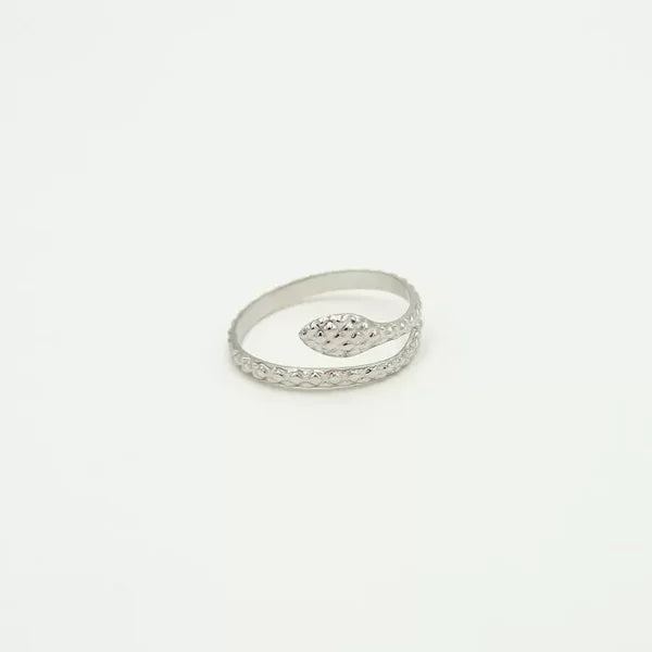 Small Snake Ring - Silver