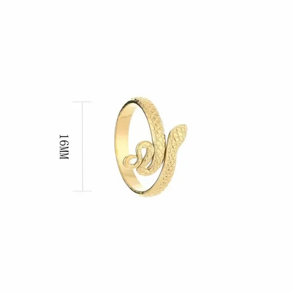 Big Snake Ring - Gold