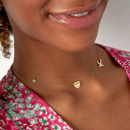 Birdy Necklace - Gold