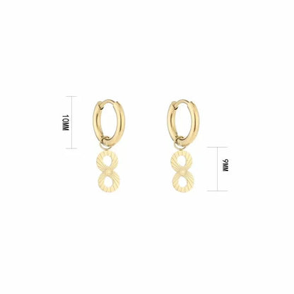 Basic Infinity Earrings - Gold