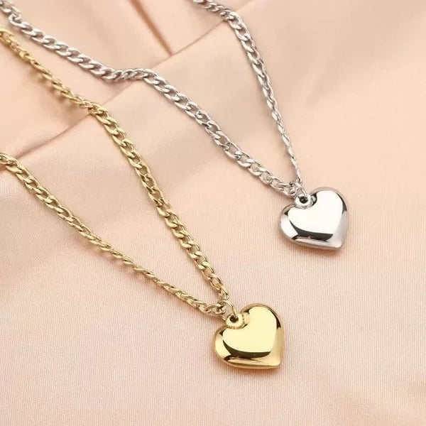 Denise Heart Necklace - Gold