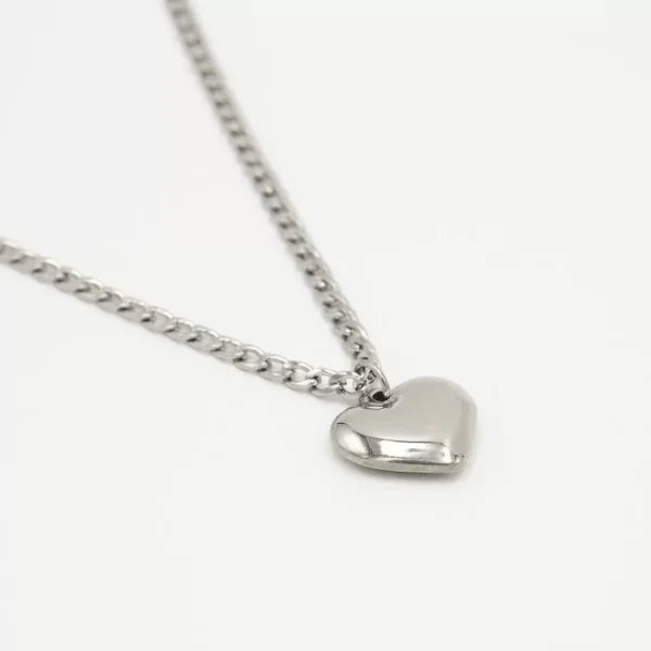 Denise Heart Necklace - Silver - Sieradenbycelin Sieradenbycelin Sieradenbycelin