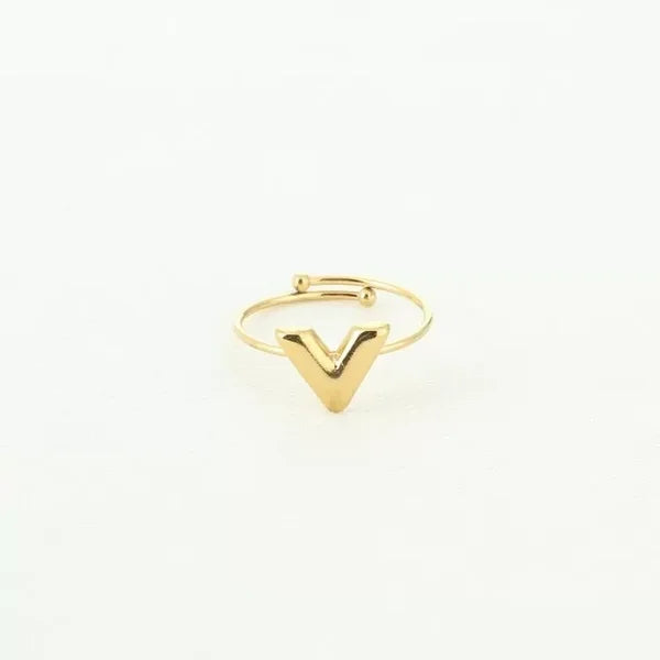V Ring - Gold