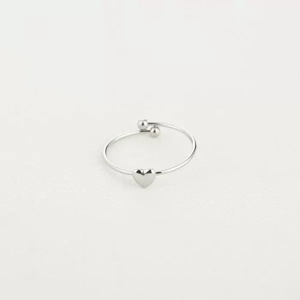 Small Heart Ring - Silver